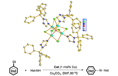 Synthesis, Crystal Structure and Catalytic Activity of a Hexa-µ-chloro-tetrakis-(1-triphenylmethyltriazole)-µ4-oxo-tetracopper(II) 2011-2940